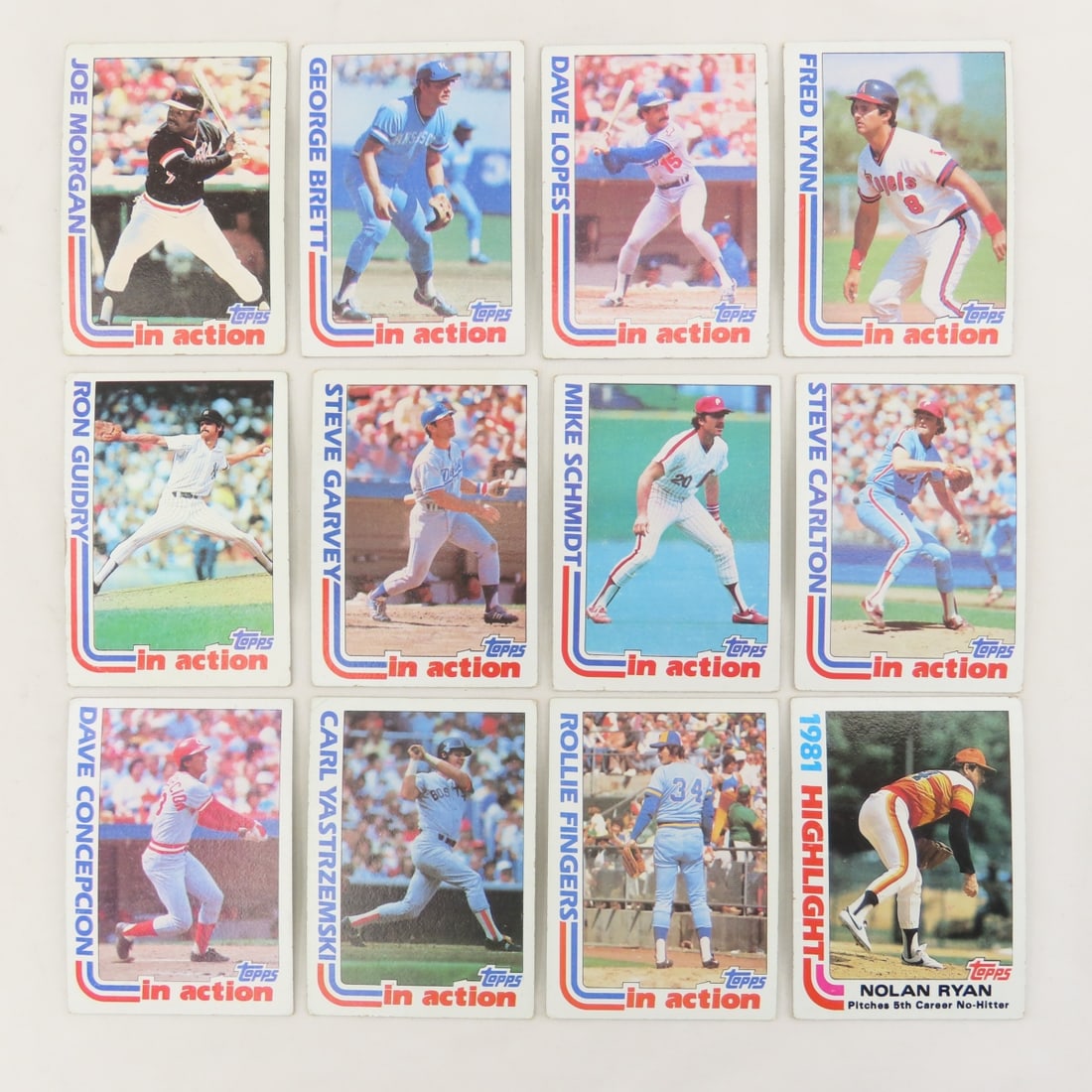 60+ 1982 Topps Baseball Cards- Morgan, Buckner - 2