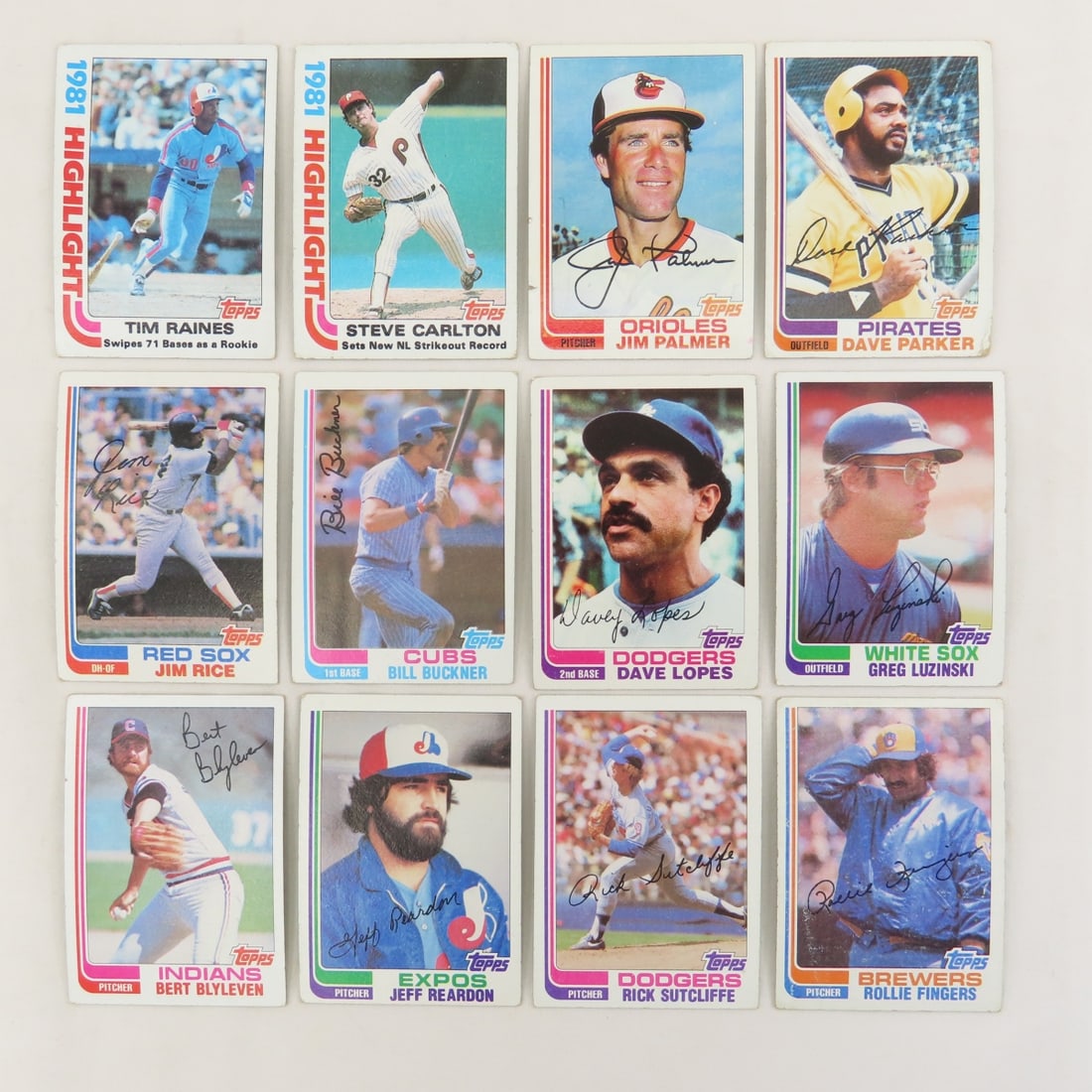 60+ 1982 Topps Baseball Cards- Morgan, Buckner - 4