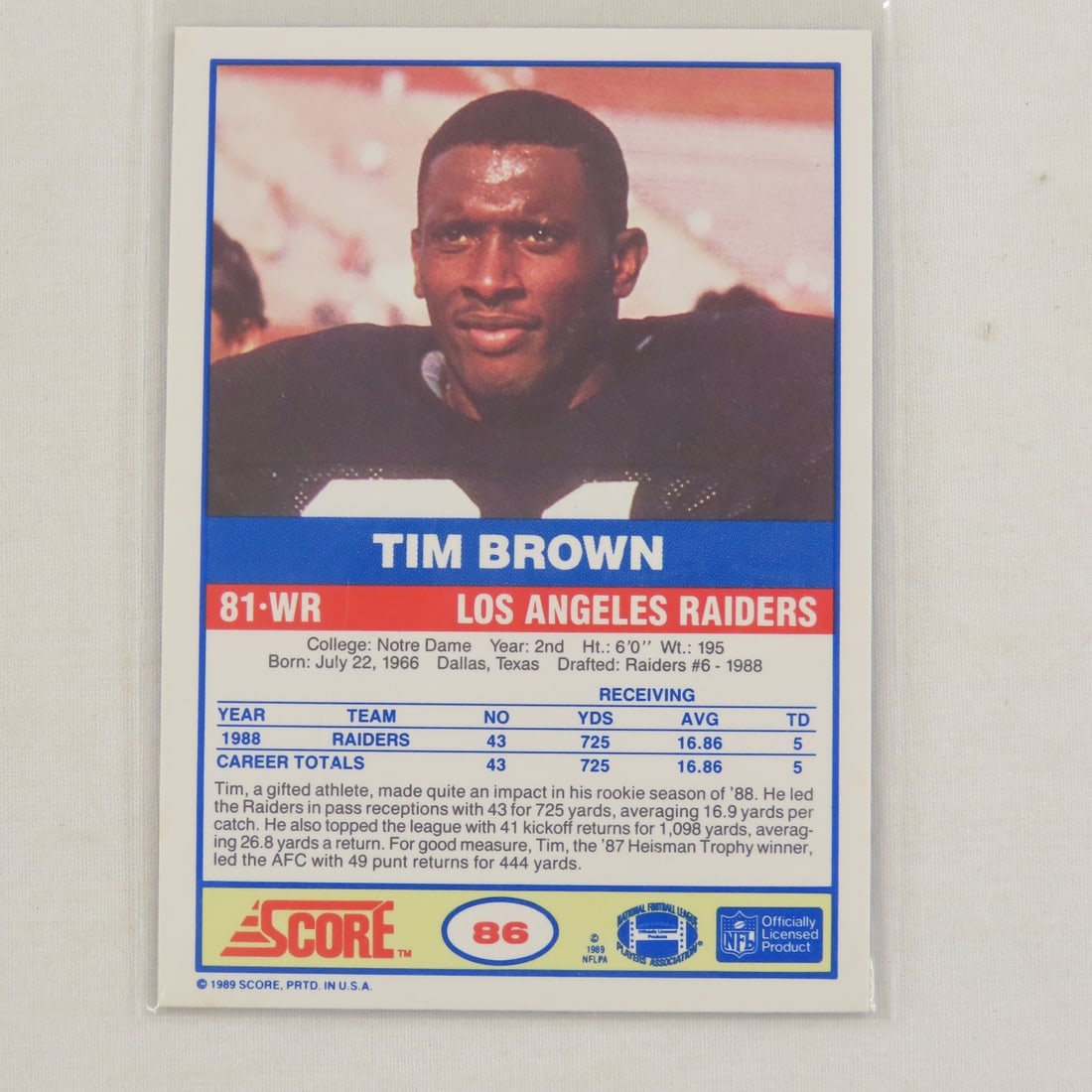 10 Sharp NFL Rookie & HOFer's Topps Cards - 13