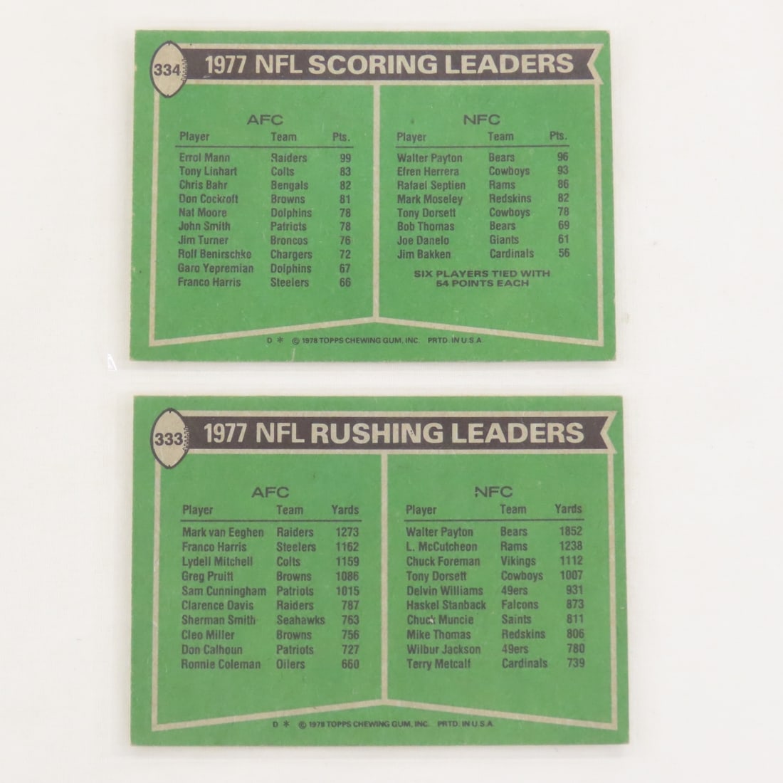 10 Sharp NFL Rookie & HOFer's Topps Cards - 15