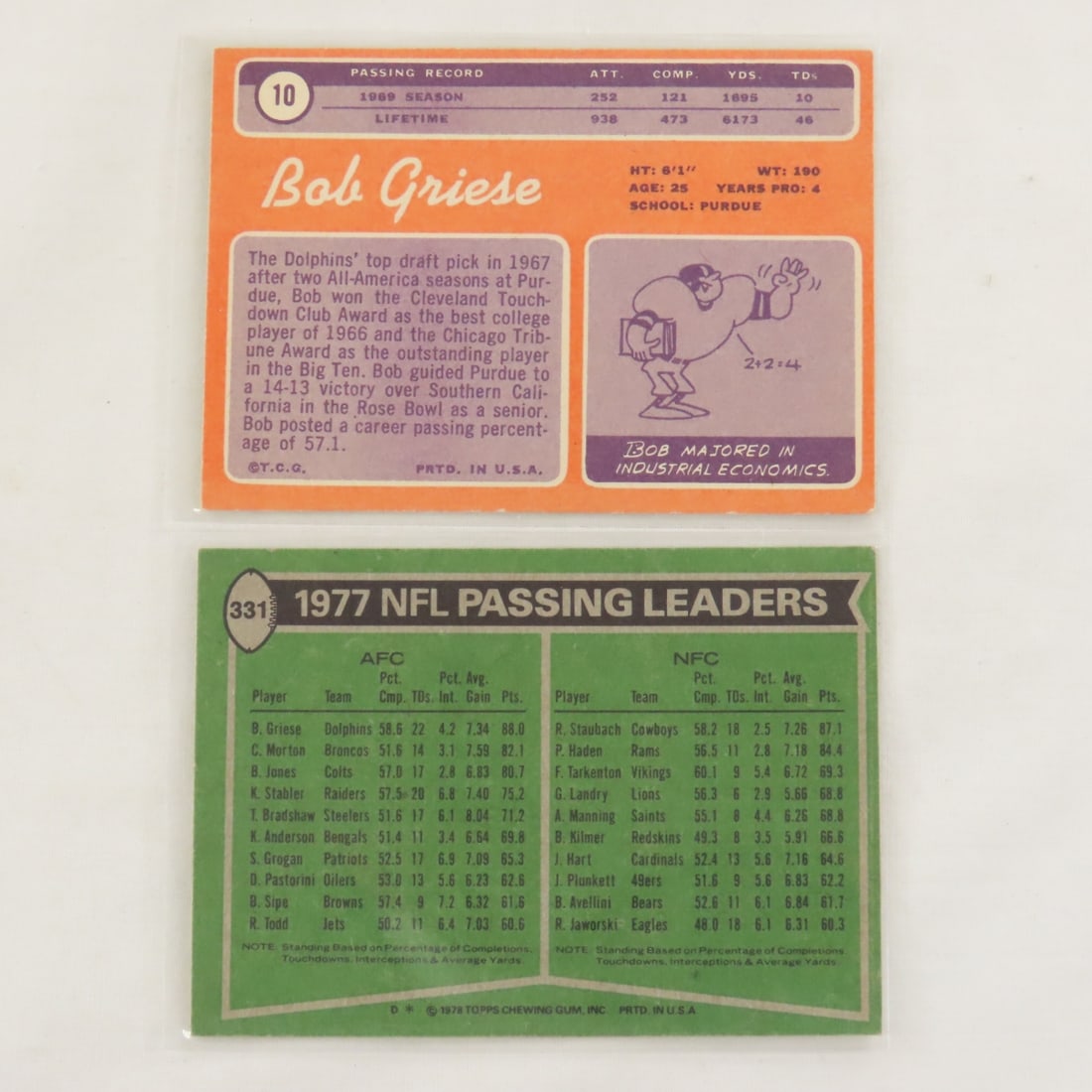 10 Sharp NFL Rookie & HOFer's Topps Cards - 17