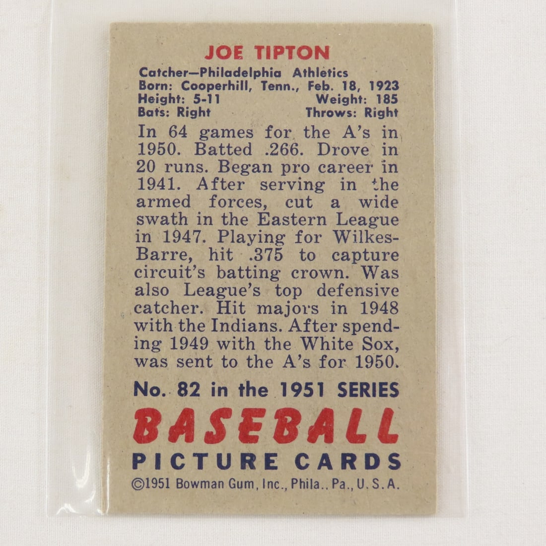10 Sharp 1951 Crease Free Bowman Baseball Cards - 11