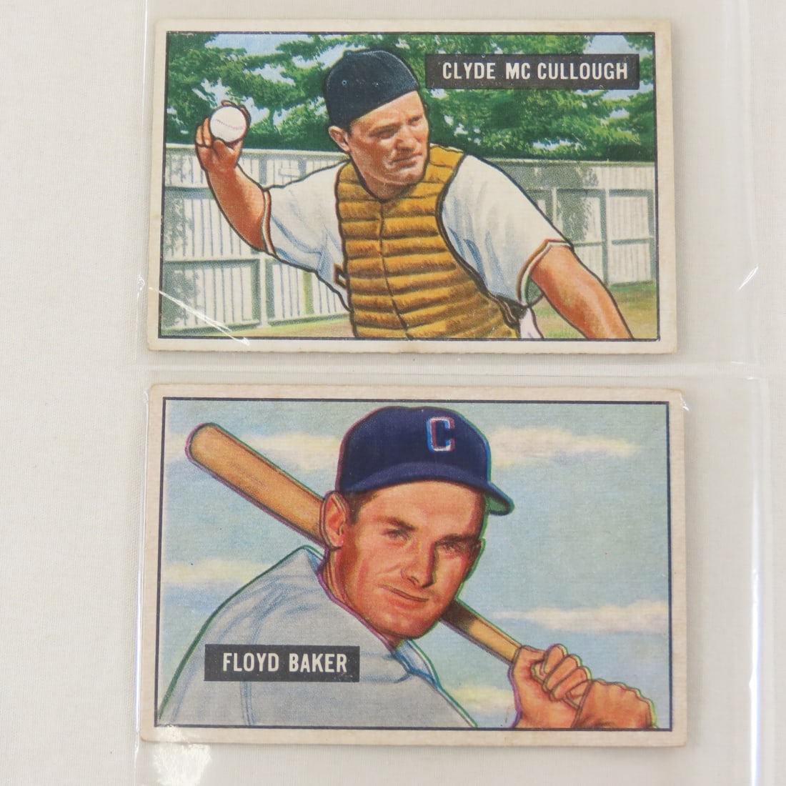 10 Sharp 1951 Crease Free Bowman Baseball Cards - 16