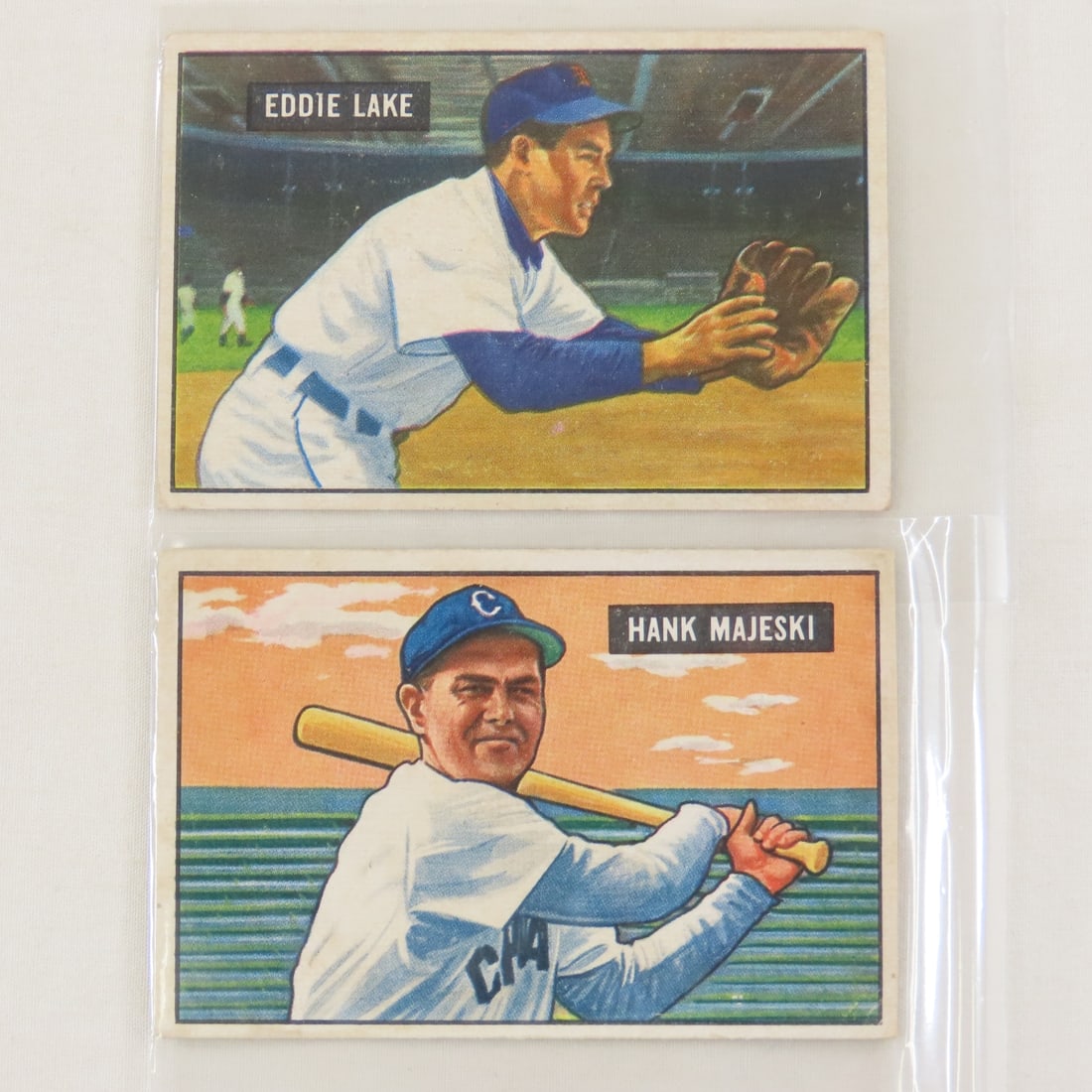 10 Sharp 1951 Crease Free Bowman Baseball Cards - 18