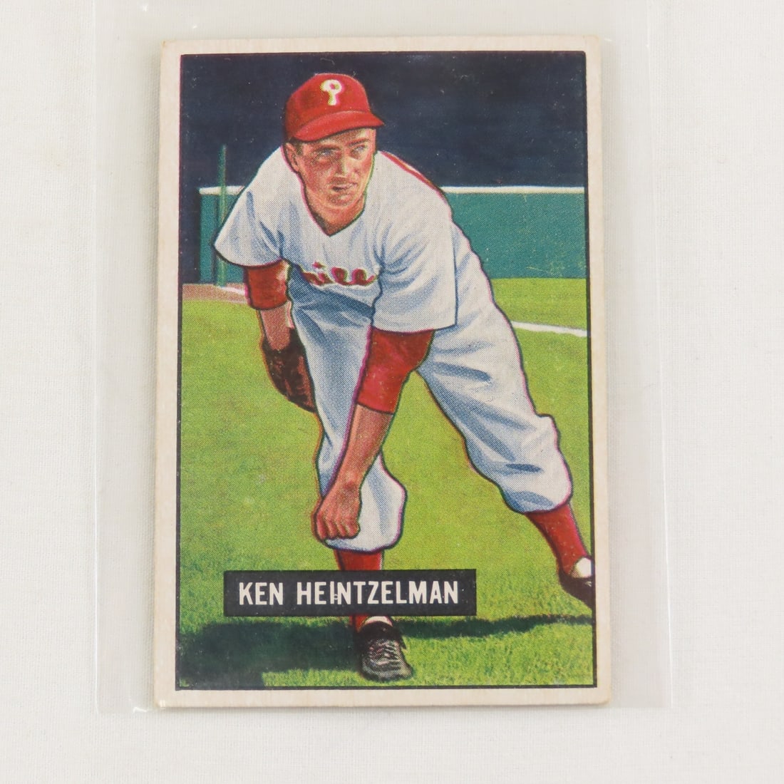 10 Sharp 1951 Crease Free Bowman Baseball Cards - 4
