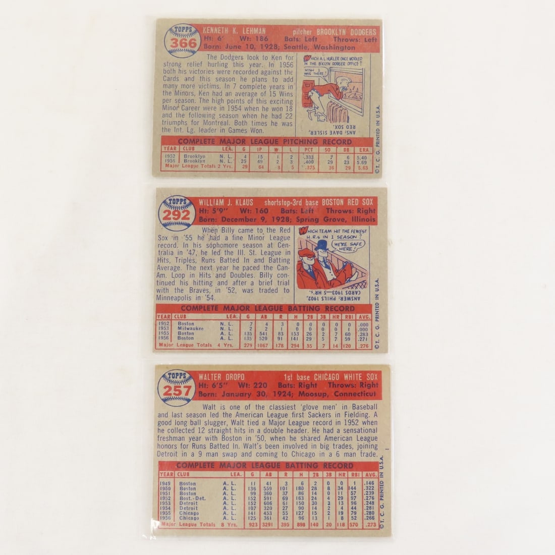 25 Sharp 1957 Topps Baseball Cards - Crease Free - 5