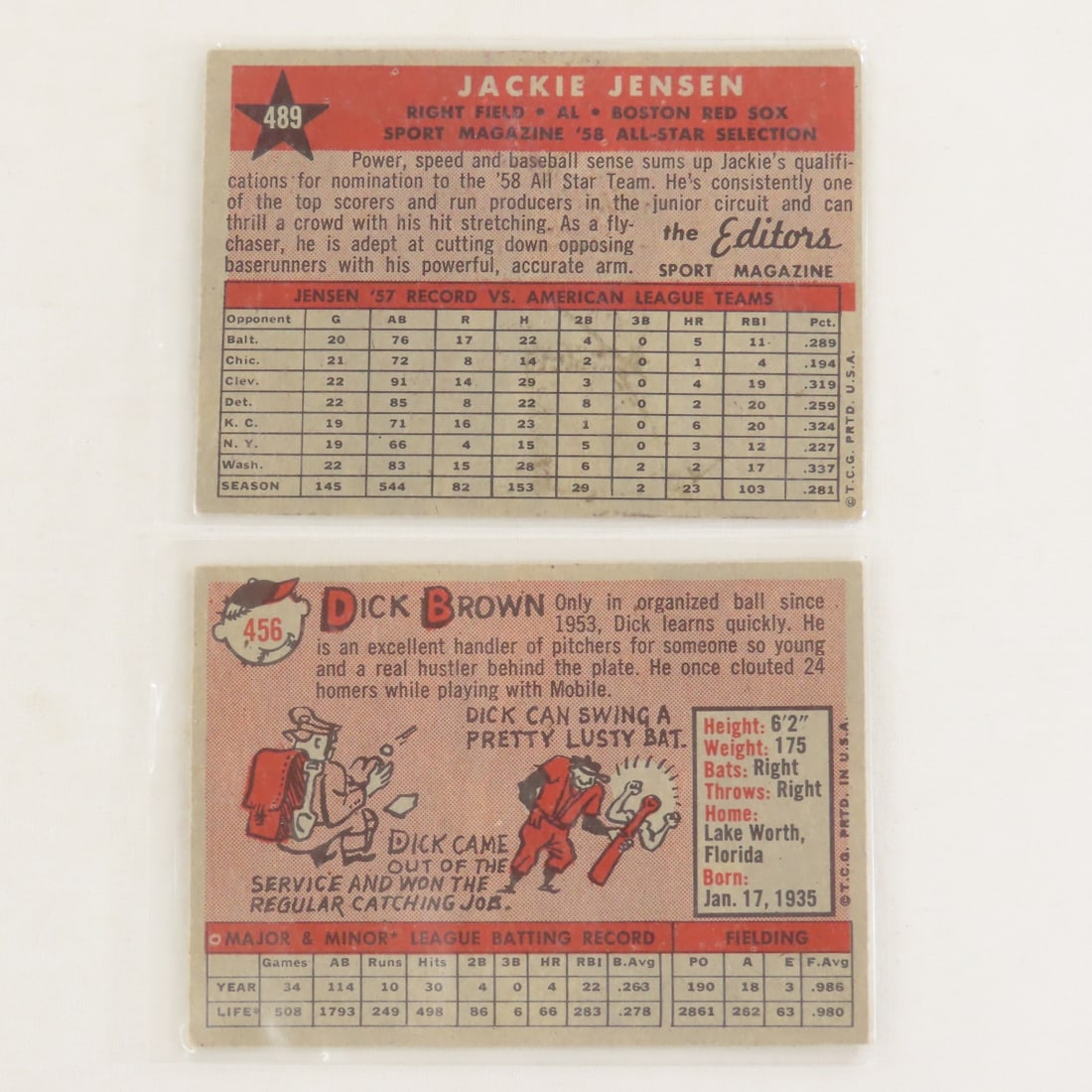 25 Sharp 1958 Topps Baseball Cards- Crease Free - 3
