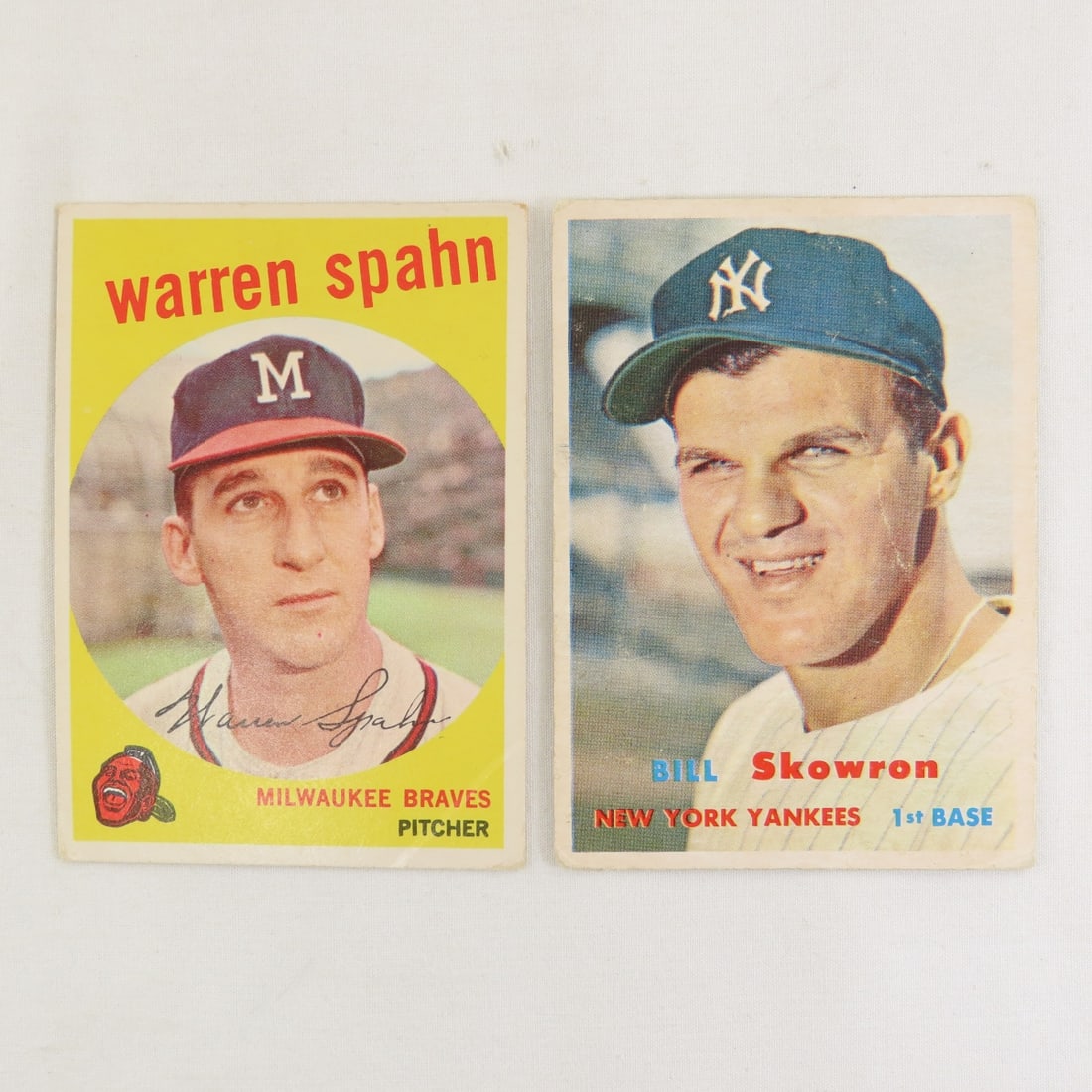 13 Major Star 1959 Topps Baseball Cards- Spahn - 2