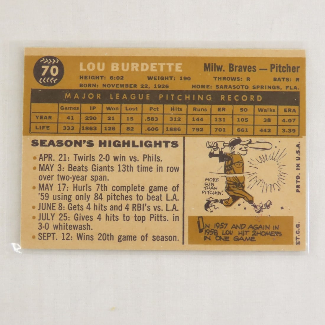 7 1960-61 Autographed Topps Baseball Cards - 7