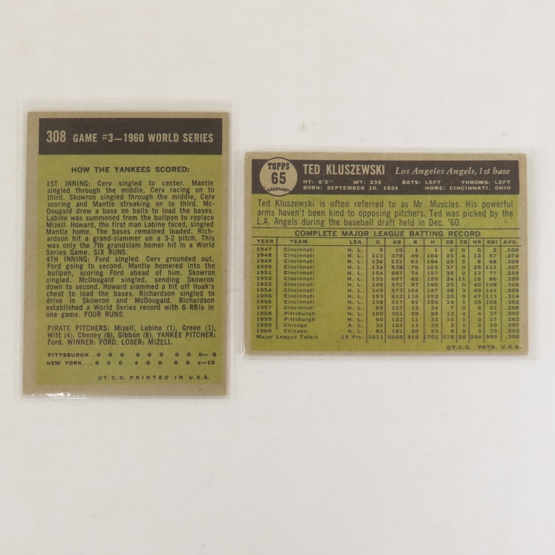 23 Sharp 1961 Topps Baseball Cards - 5