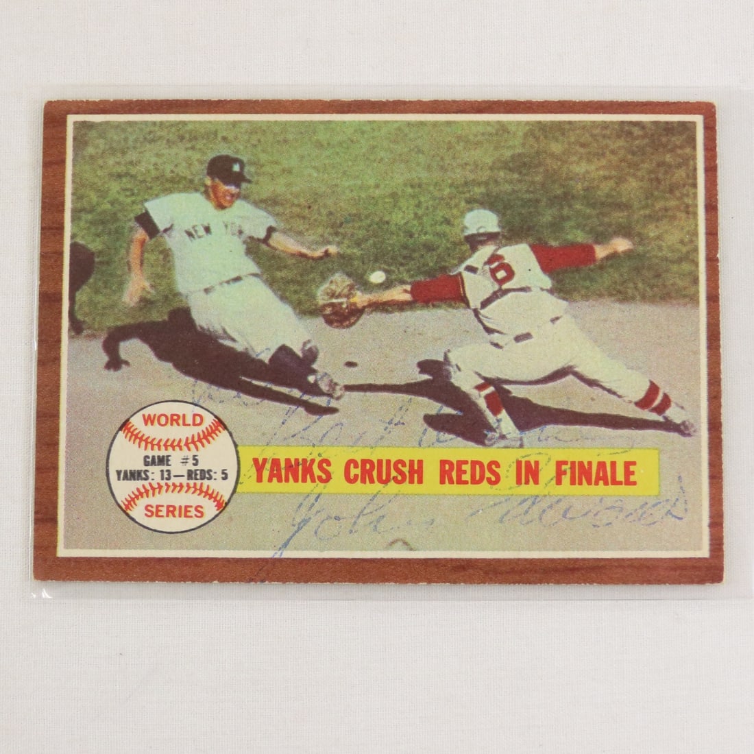 5 Autographed 1962 Topps Baseball Cards - 10