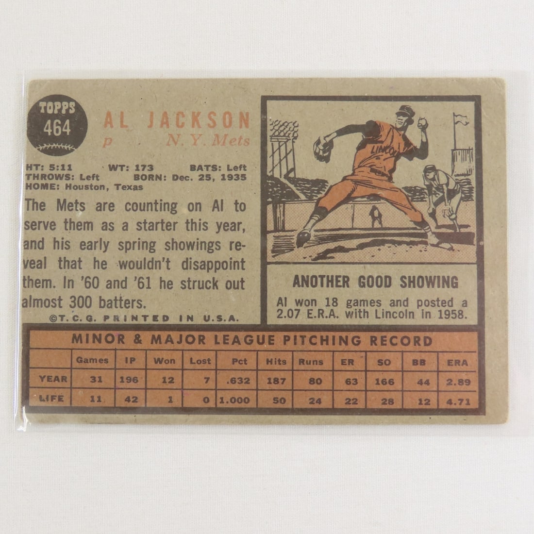 5 Autographed 1962 Topps Baseball Cards - 5