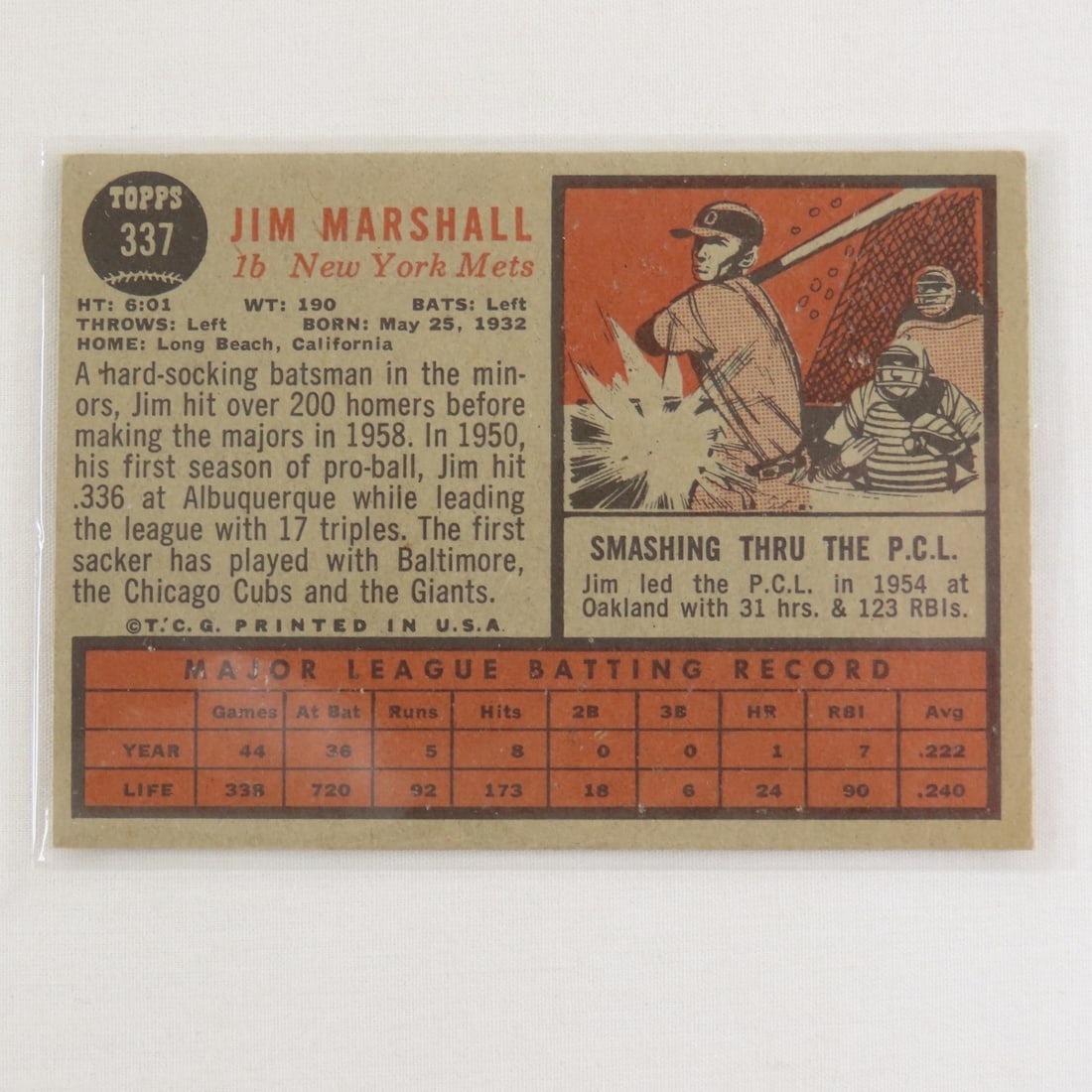 5 Autographed 1962 Topps Baseball Cards - 7