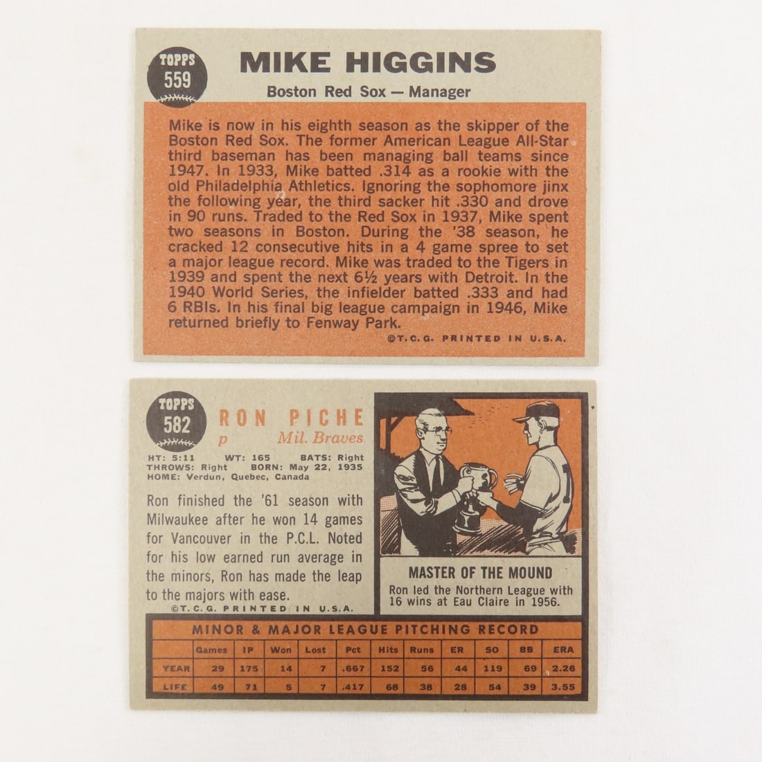 16 1962 Topps Baseball Cards- Matthews - 5