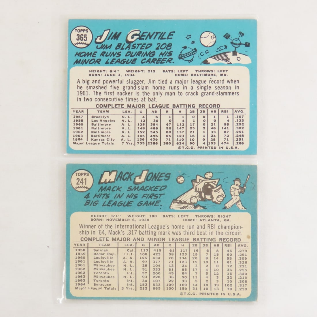 20 Sharp 1965 Topps Baseball Cards Crease Free - 5