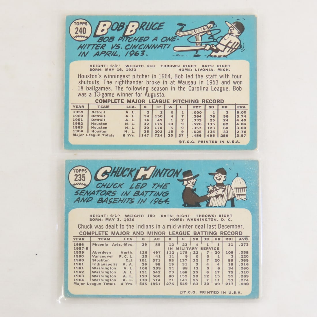 20 Sharp 1965 Topps Baseball Cards Crease Free - 7