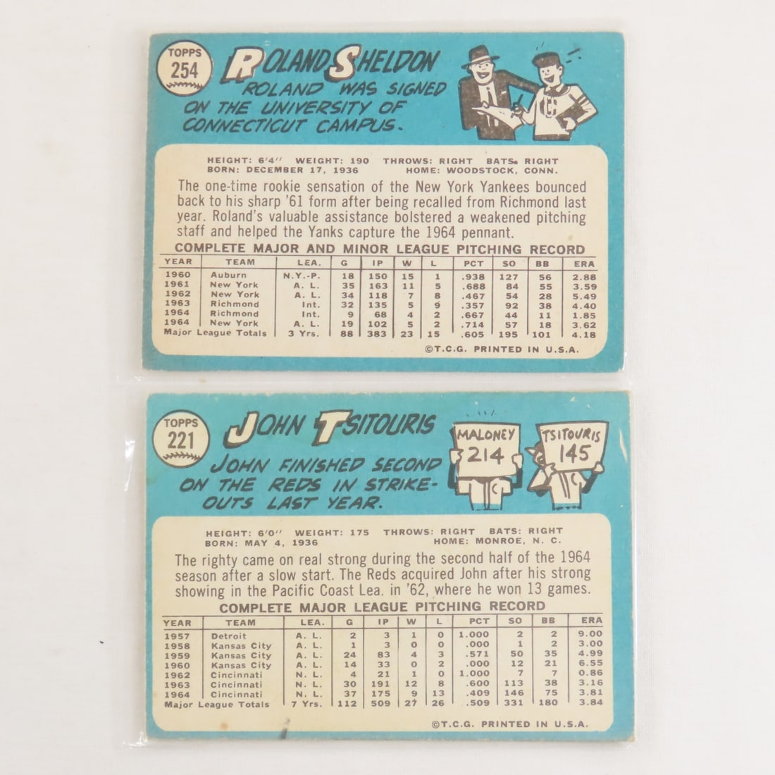 20 Sharp 1965 Topps Baseball Cards Crease Free - 9