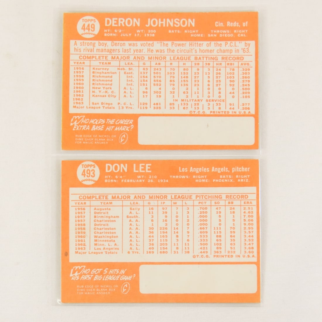 18 Sharp 1964 Topps Baseball Cards High Numbers - 11