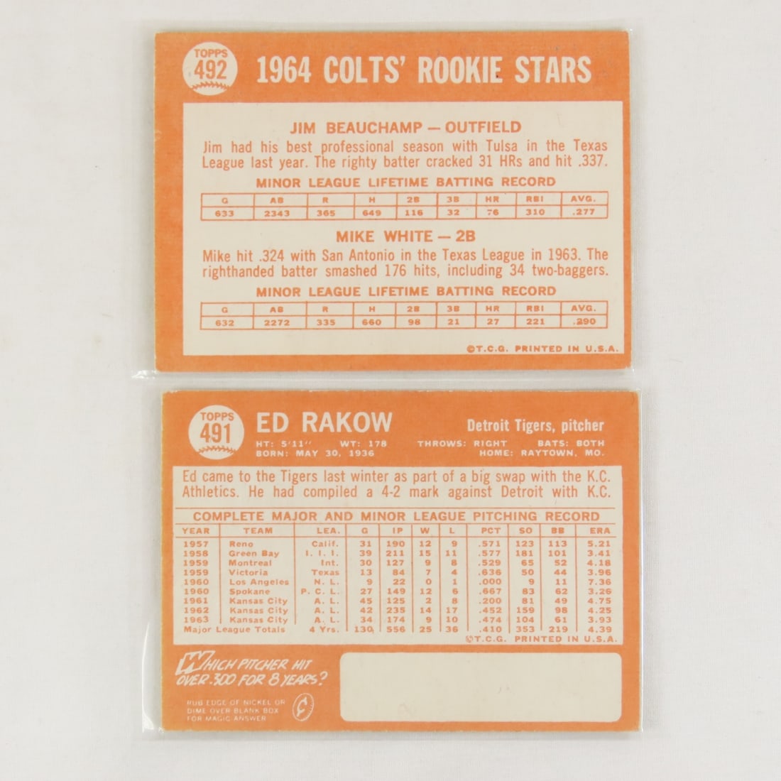 18 Sharp 1964 Topps Baseball Cards High Numbers - 13