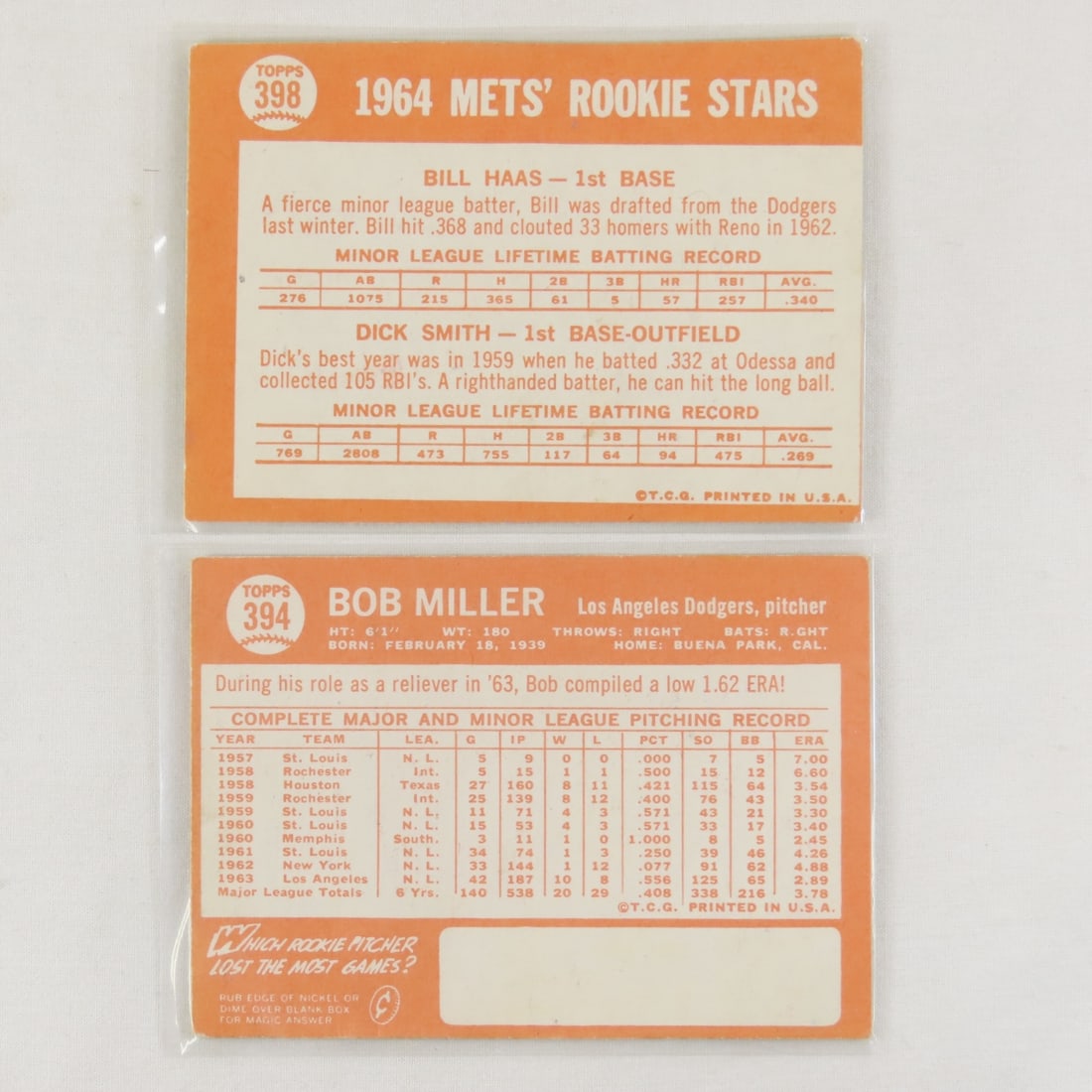 18 Sharp 1964 Topps Baseball Cards High Numbers - 15
