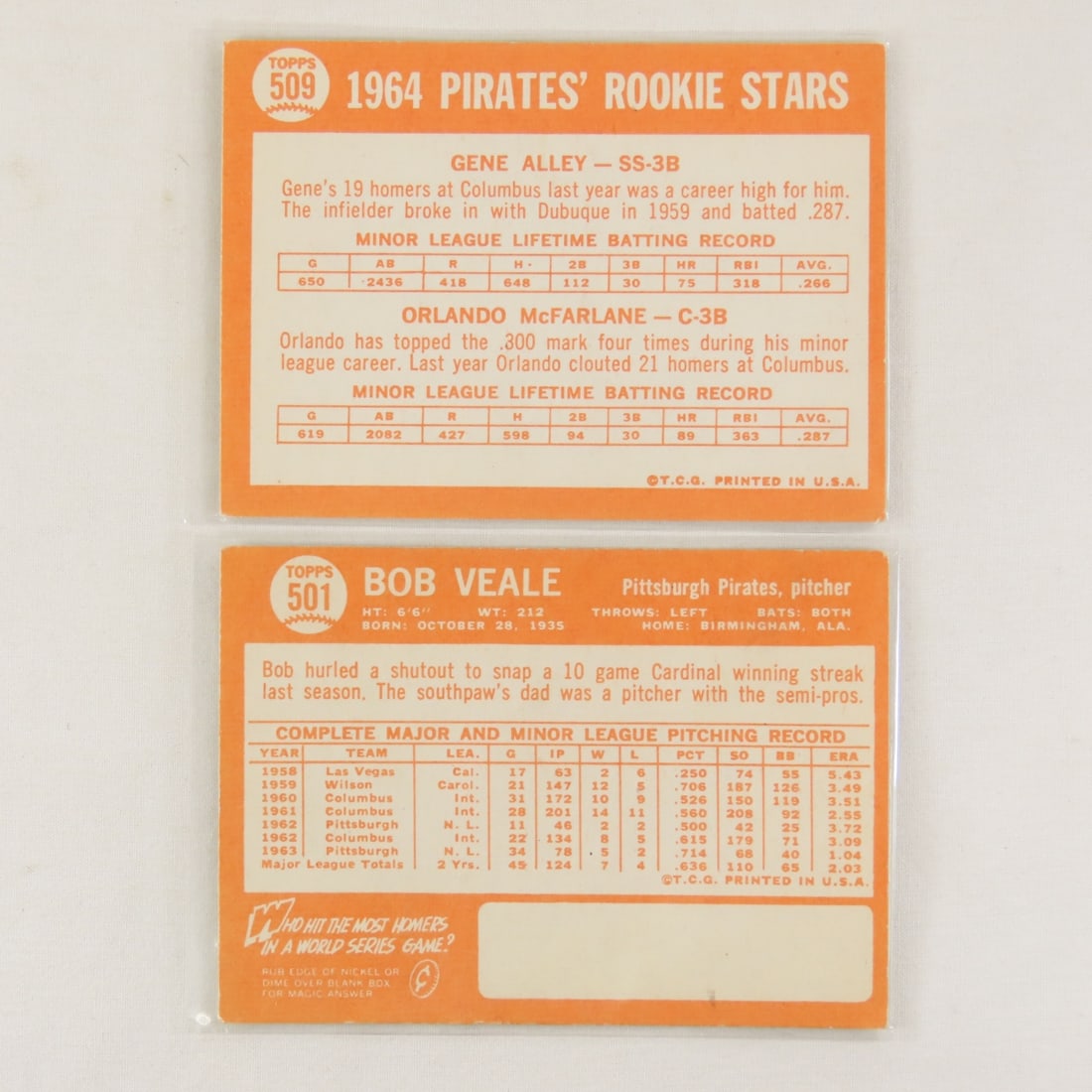 18 Sharp 1964 Topps Baseball Cards High Numbers - 7