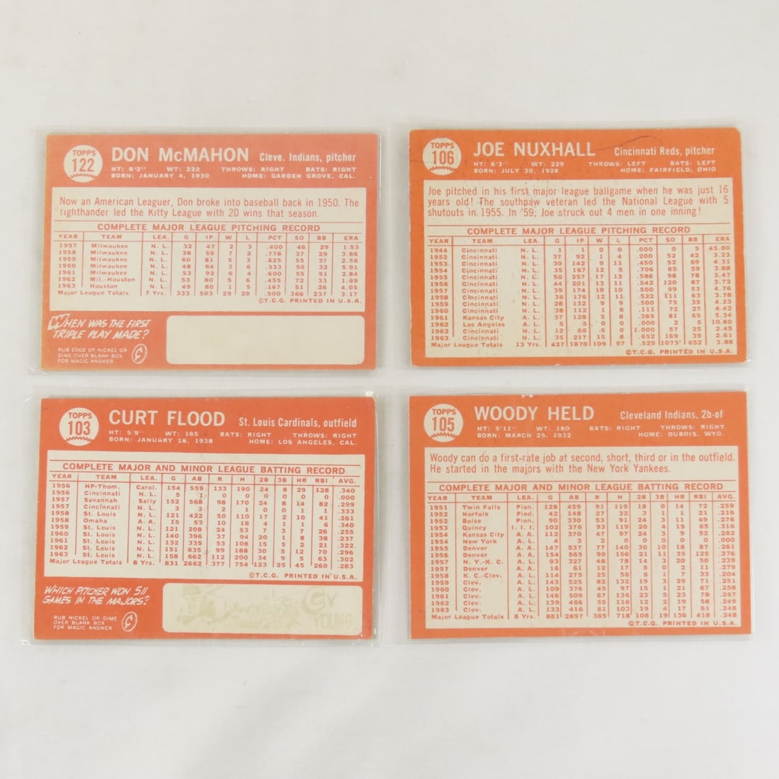 40 Sharo 1964 Topps Baseball Cards Crease Free - 19