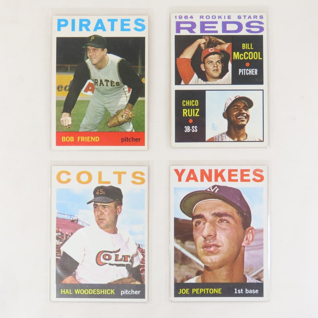 40 Sharo 1964 Topps Baseball Cards Crease Free - 2