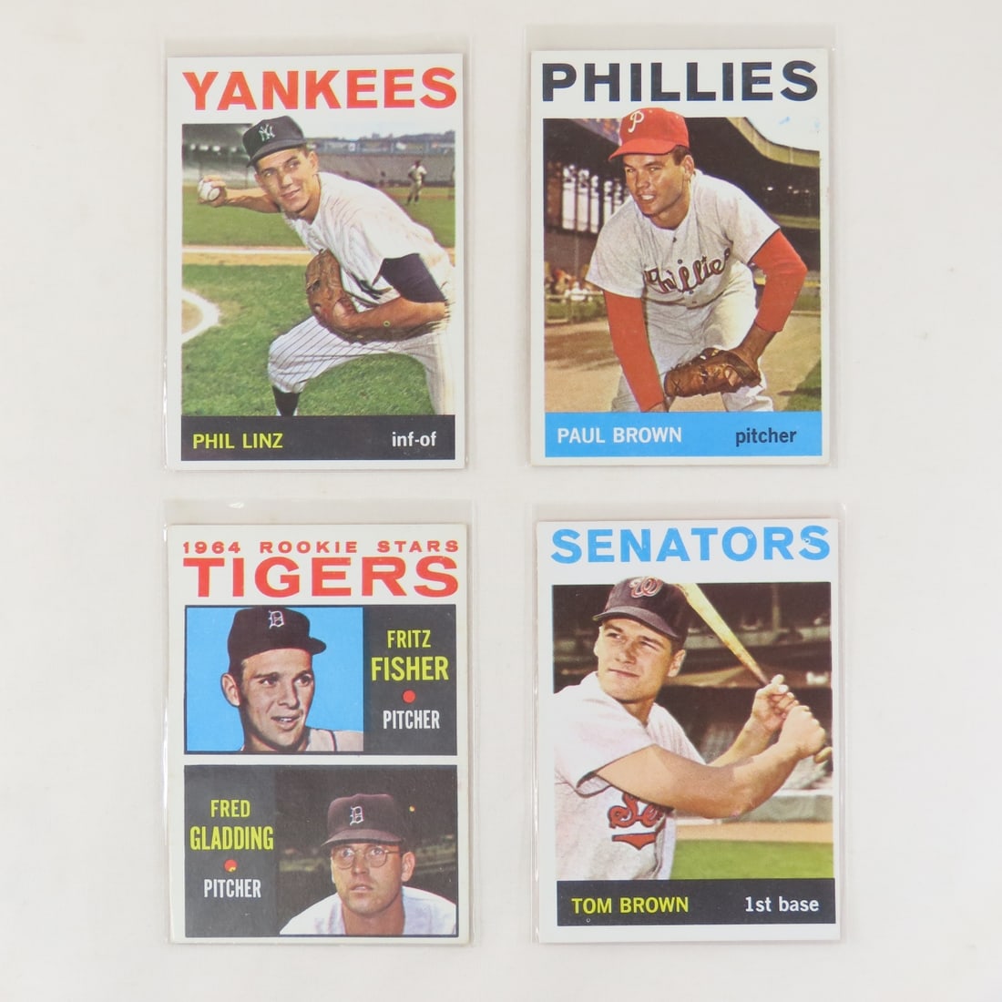 40 Sharo 1964 Topps Baseball Cards Crease Free - 4