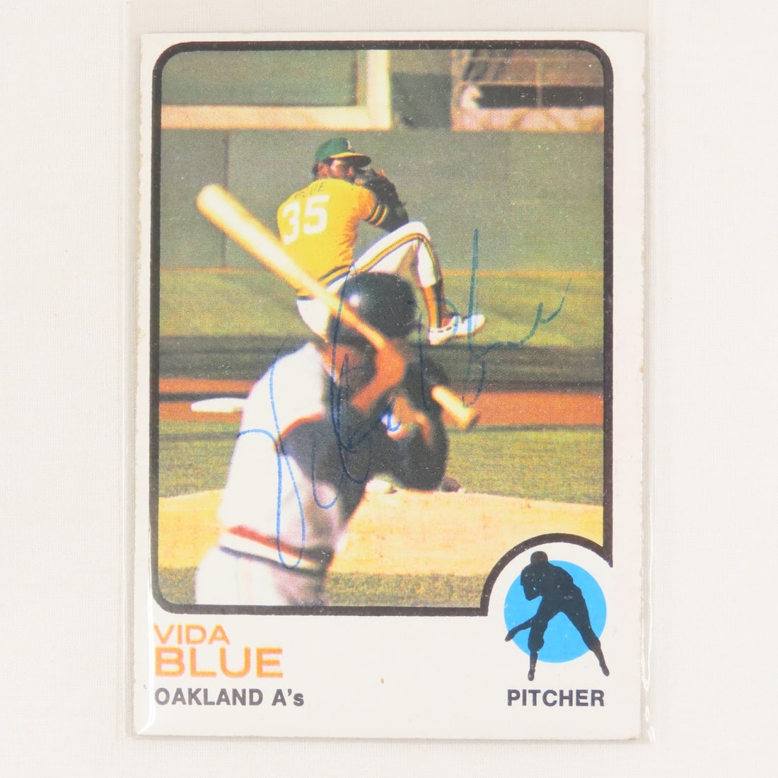 7 Autographed 1970-75 Topps Baseball Cards - 4