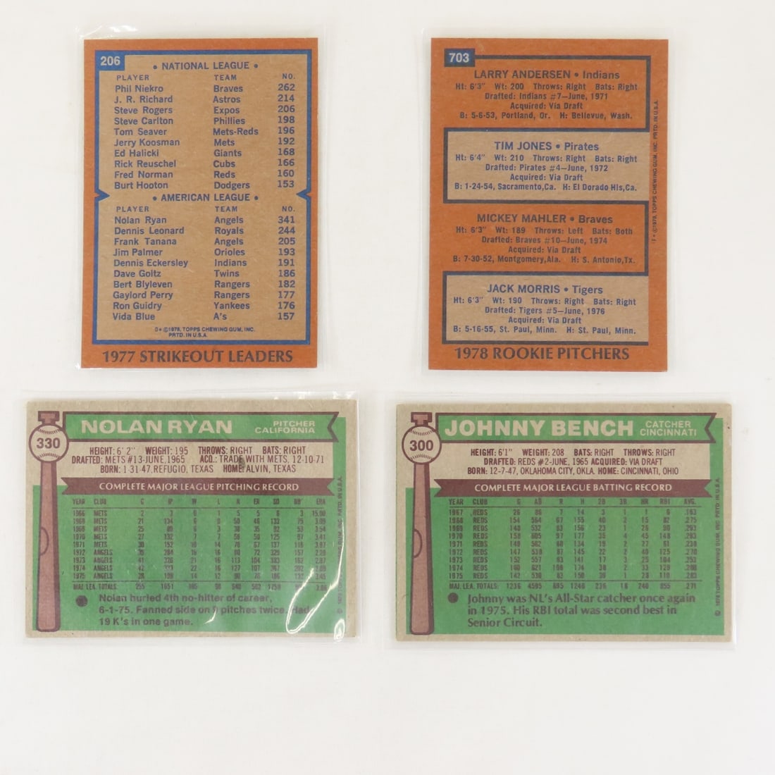 30 Sharp 1970's Topps Baseball Cards - 3