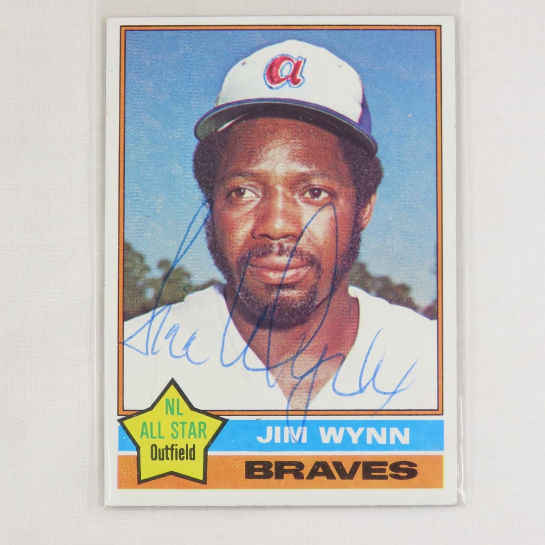 6 Autographed 1974 & 1976 Topps Baseball Cards - 4