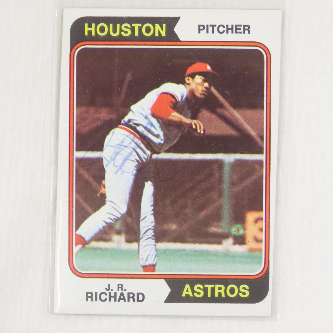 6 Autographed 1974 & 1976 Topps Baseball Cards - 8