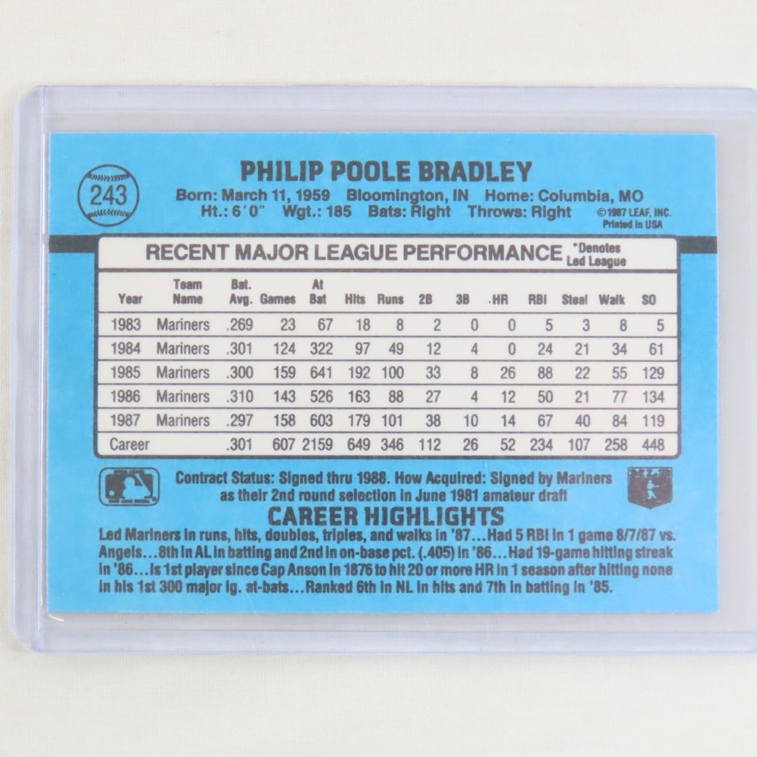 6 Autographed 1980's Baseball Cards - 13