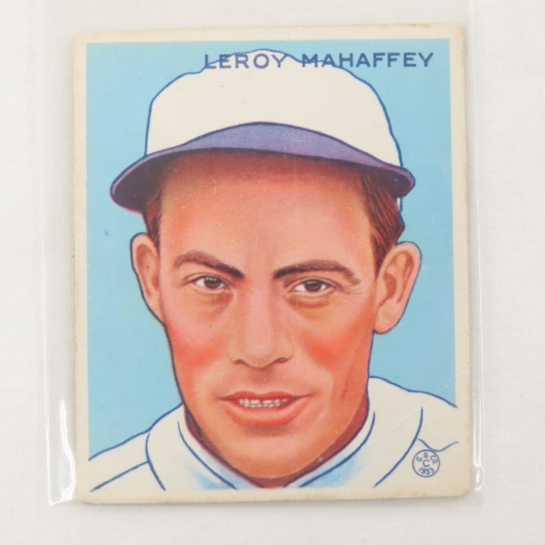 1933 Goudey Leroy Mahaffey#196 Card- Sharp: 1933 Goudey Leroy Mahaffey#196 Card- Sharp - 4x3x1" .5 LB All information and photos, which are part of the description, are intended to be as accurate as possible, but errors are possible. No item