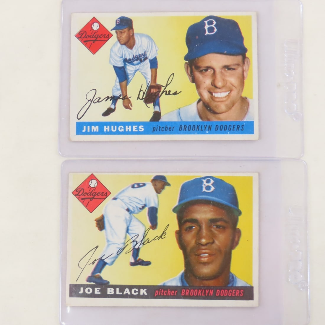 10 1955 Topps Baseball Cards- Dodgers, Yankees - 6