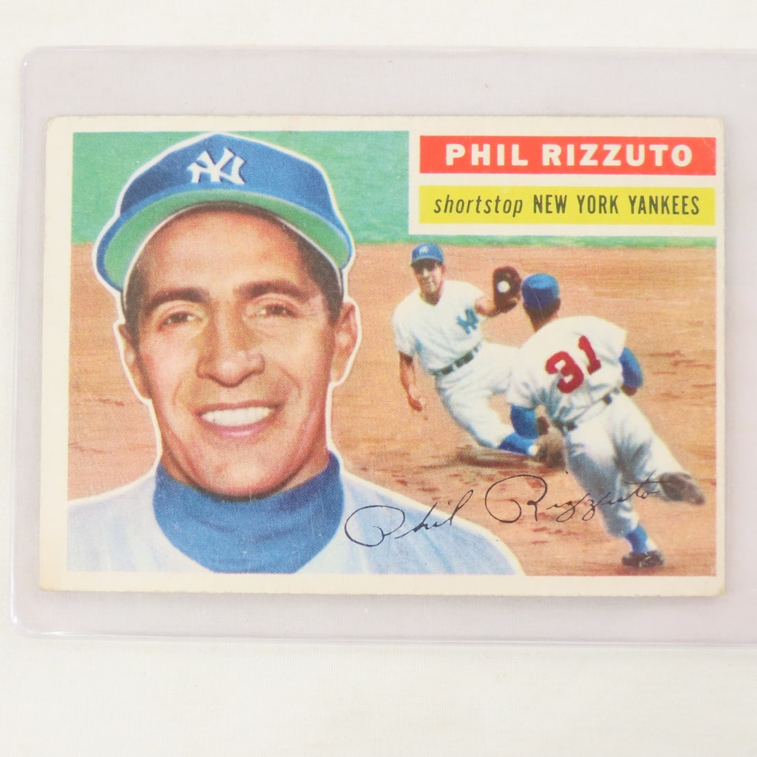 6 1956 Topps Yankees Cards- Phil Rizutto- sharp - 2