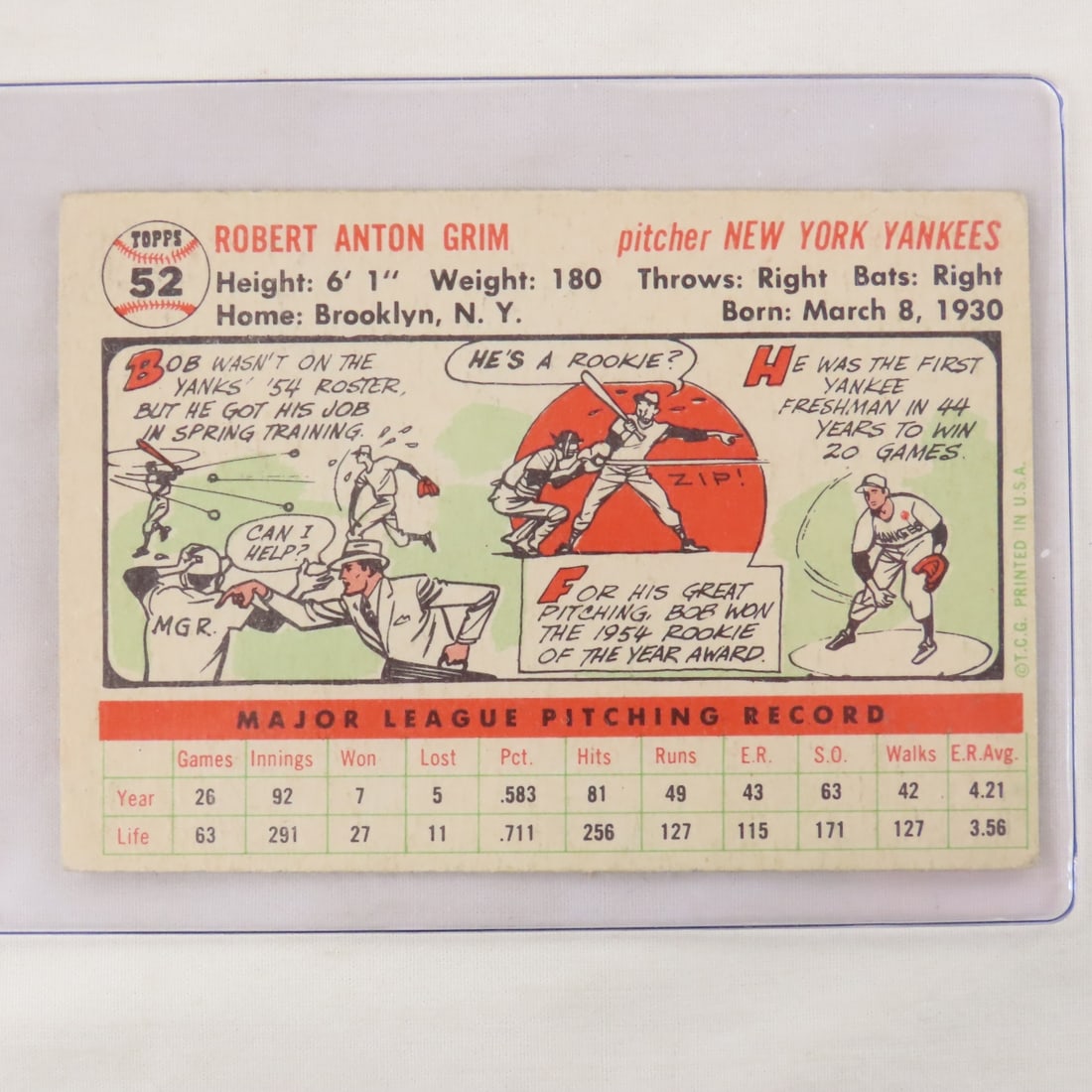 6 1956 Topps Yankees Cards- Phil Rizutto- sharp - 9