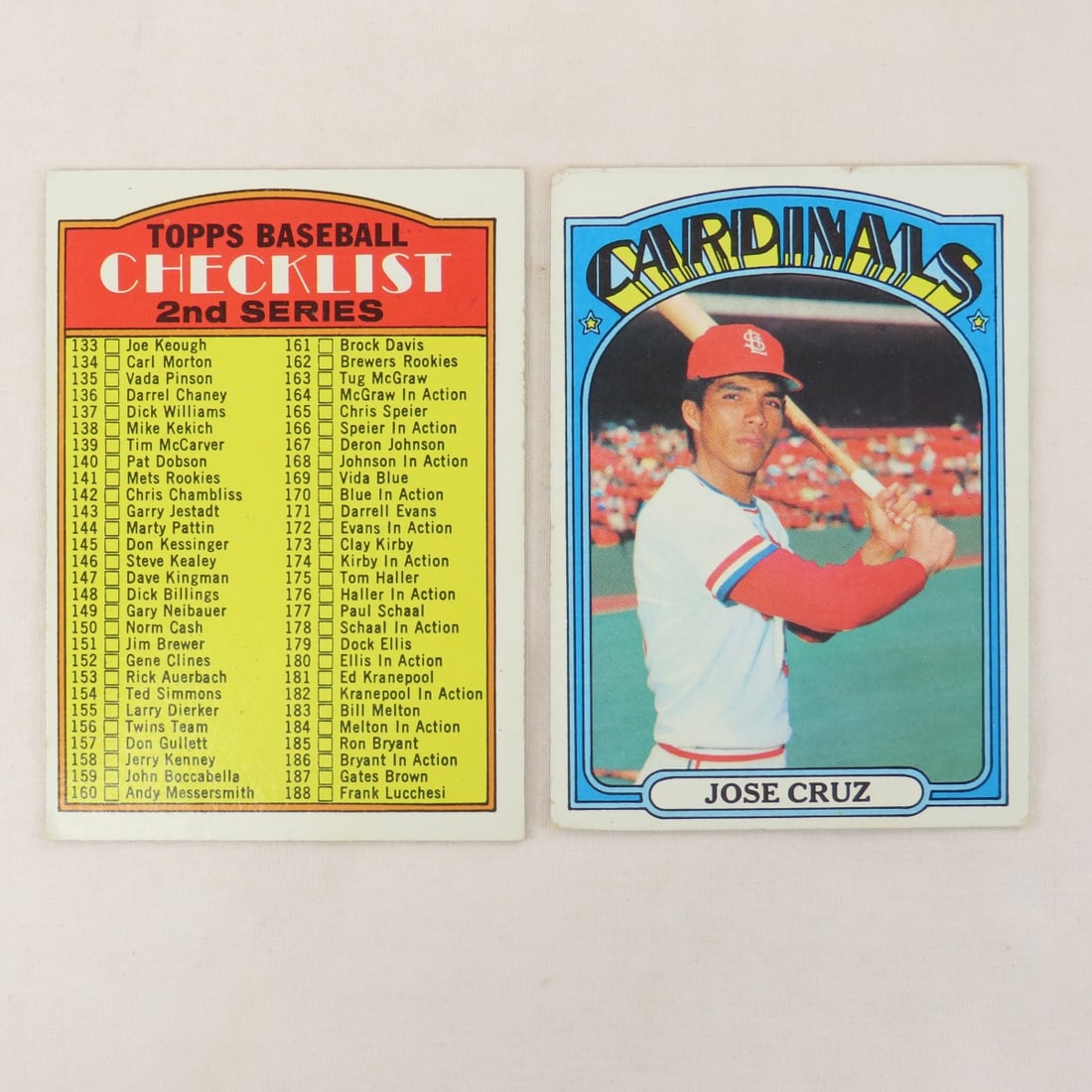20 1972 Topps Baseball Cards- Vida Blue - 10