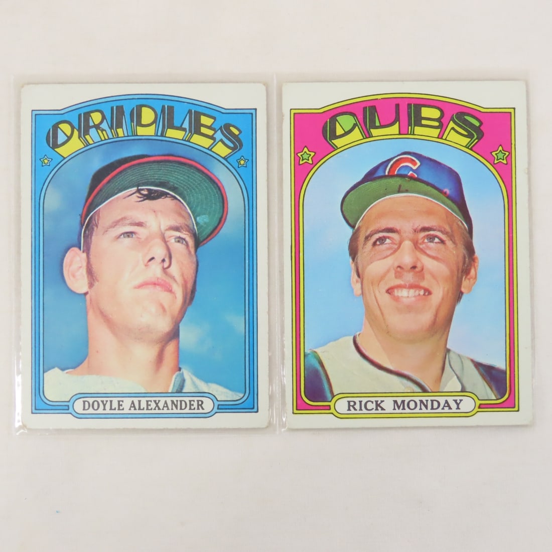 20 1972 Topps Baseball Cards- Vida Blue - 6