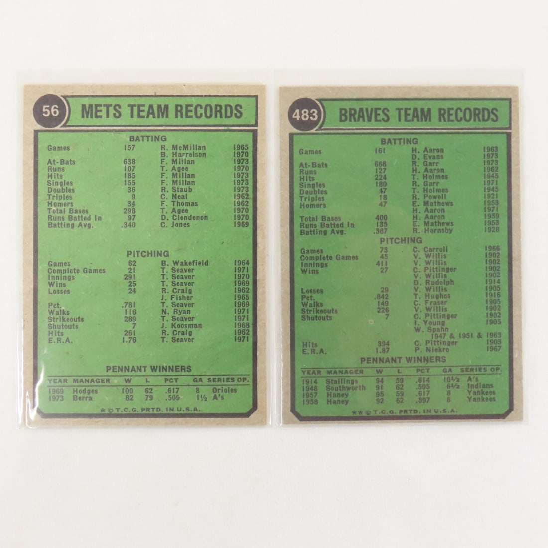 13 1973 & 1974 Topps Baseball Cards- super sharp - 11