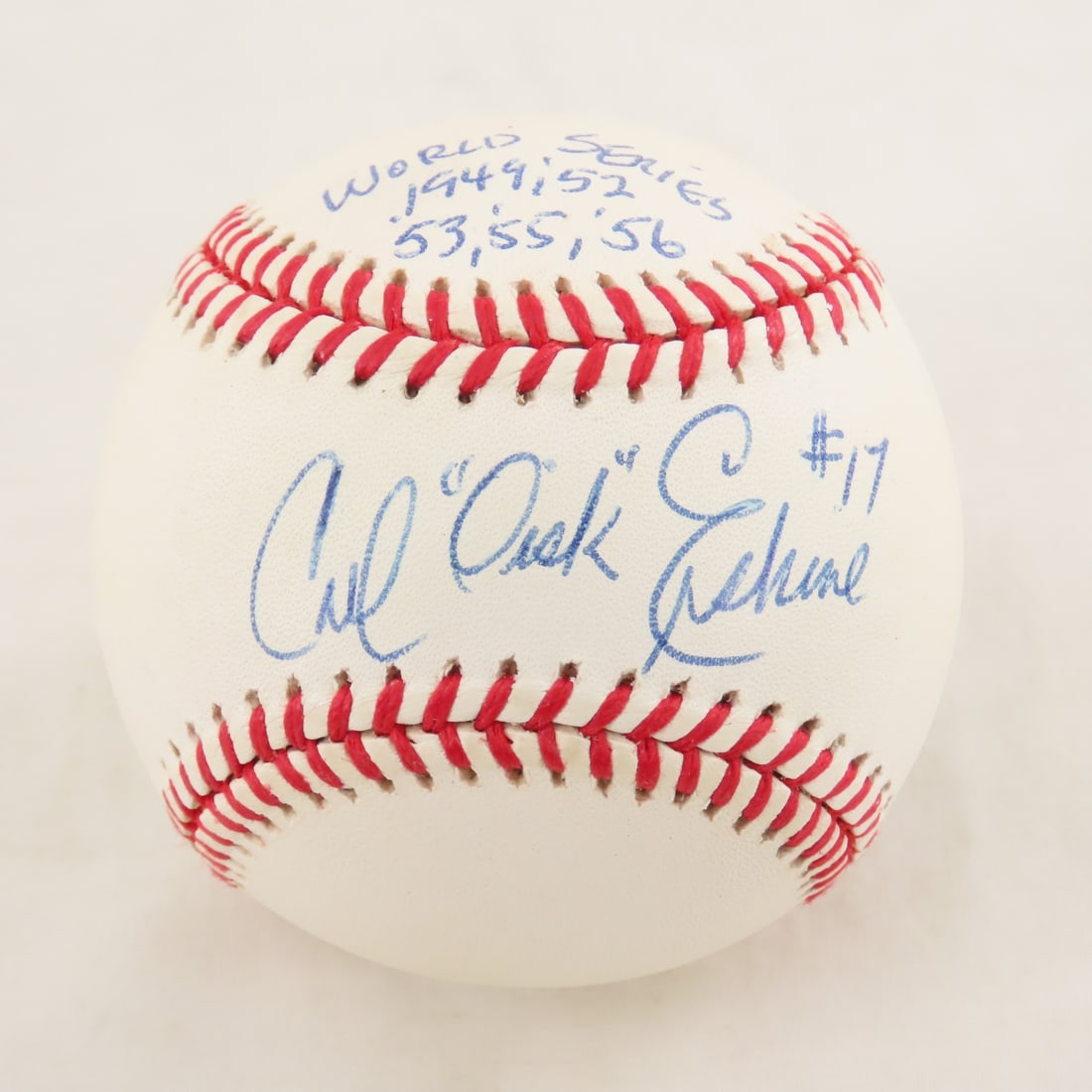 Carl Erskine & Mickey Vernon Signed Baseballs - 2