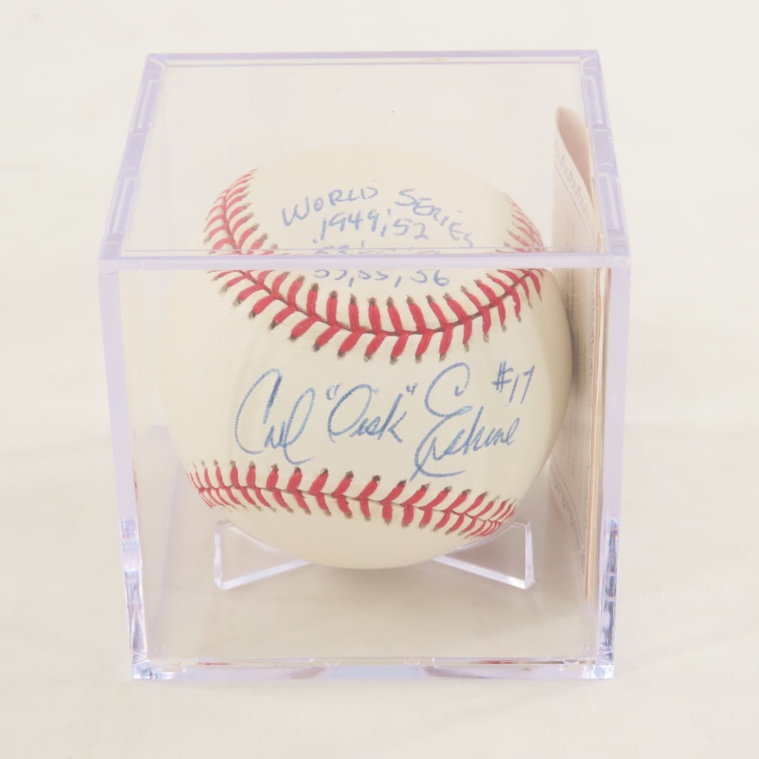 Carl Erskine & Mickey Vernon Signed Baseballs - 8