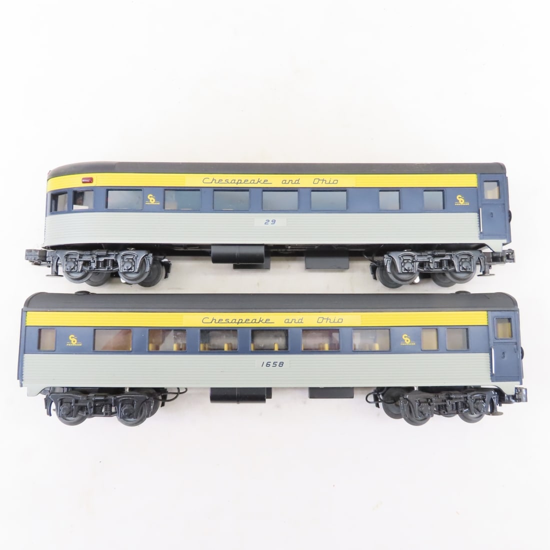 MTH O Gauge Chesapeake/Ohio Engine, Cars, Track - 7
