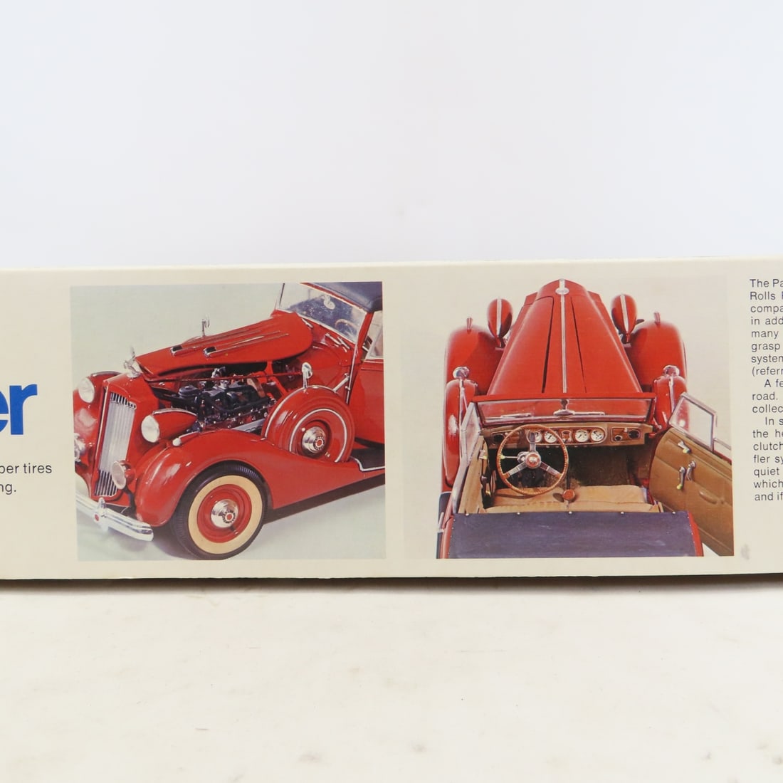 Vintage 1:16 Packard Coupe Roadster Model Kit 1973 - 11