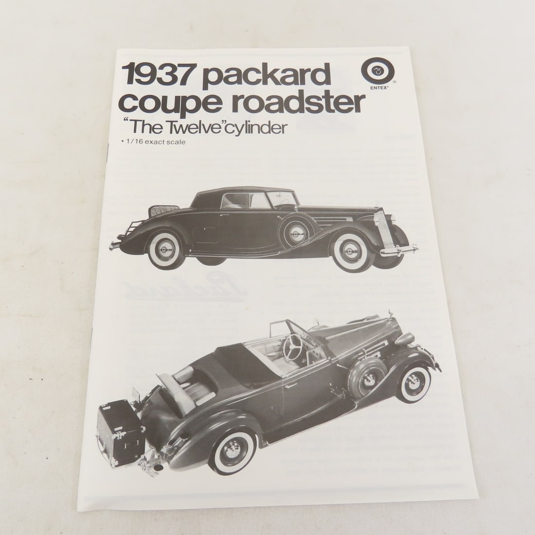Vintage 1:16 Packard Coupe Roadster Model Kit 1973 - 8