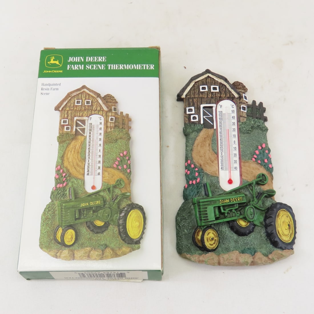 John Deere Thermometers & Tractor Tire Clock - 6