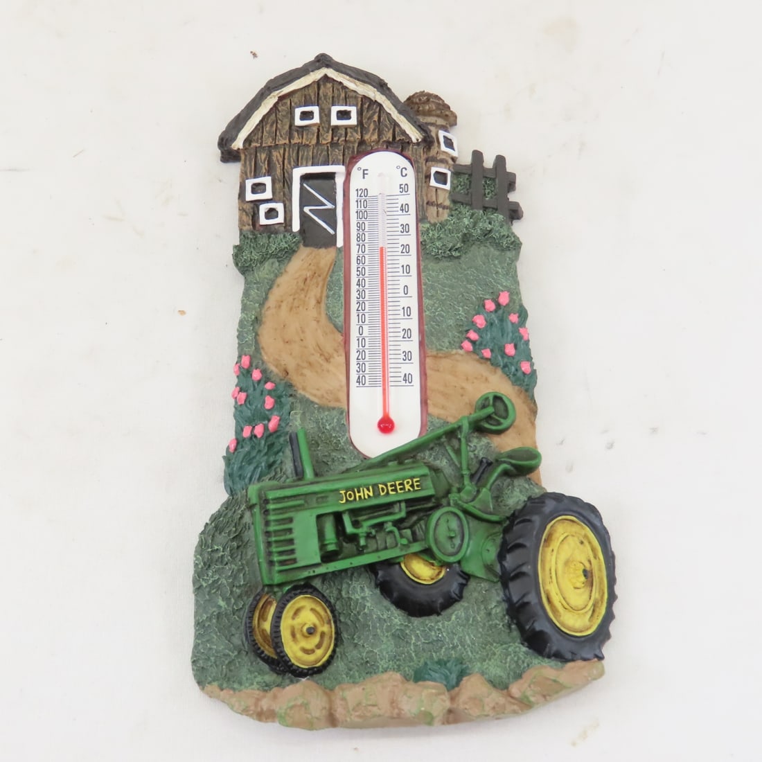 John Deere Thermometers & Tractor Tire Clock - 7
