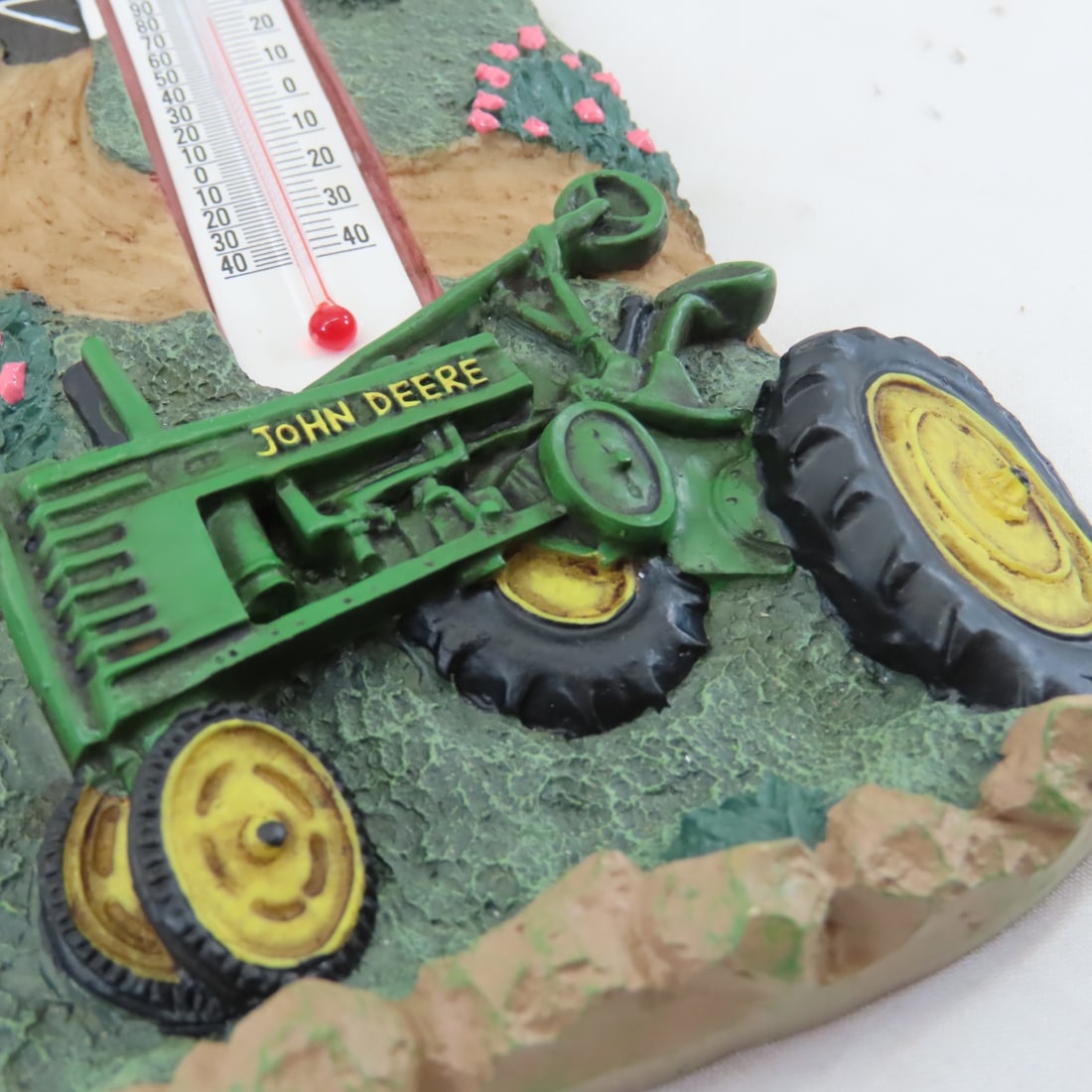 John Deere Thermometers & Tractor Tire Clock - 8