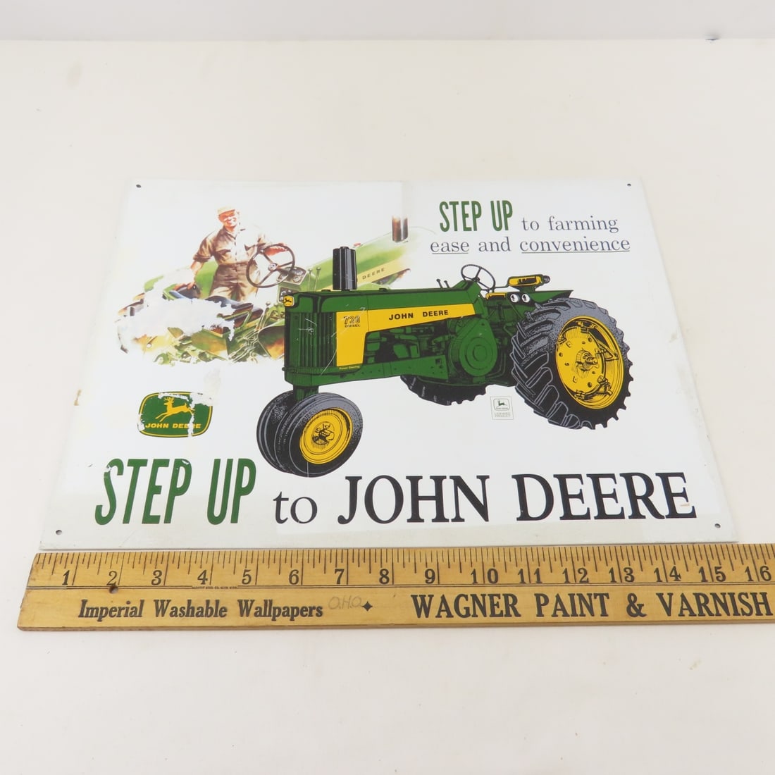 John Deere Modern Metal Signs & Framed 520 Photo - 6