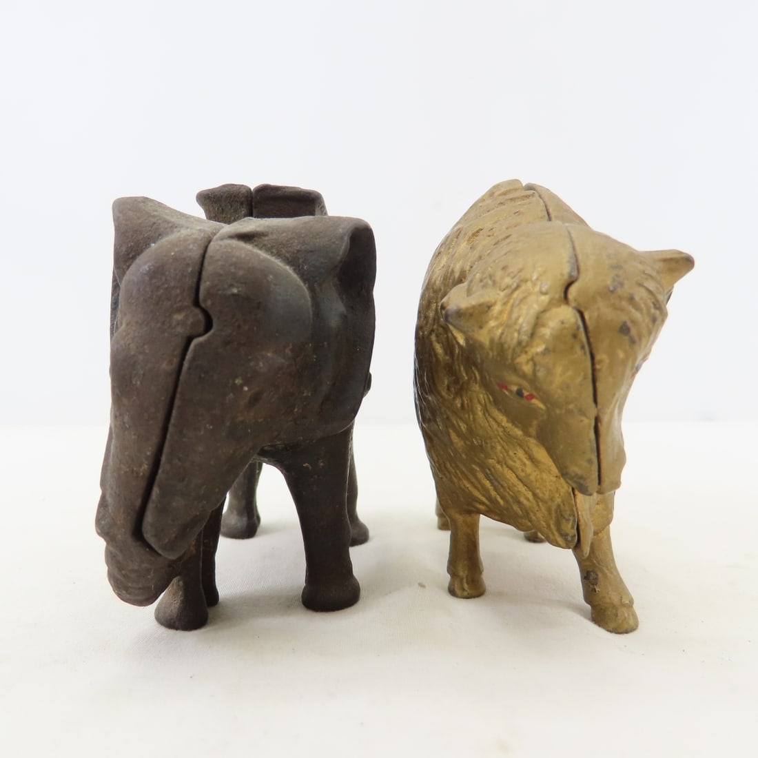 Antique Cast Iron Horses, Buffalo & Elephant Banks - 19
